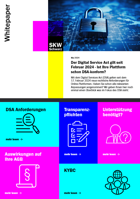 Der Digital Service Act gilt seit Februar 2024 - Ist Ihre Plattform schon DSA-konform?